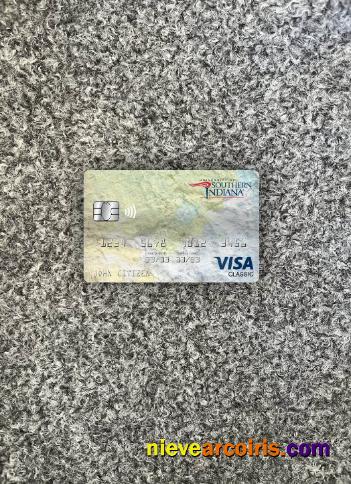 USA University of Southern Indiana bank visa classic card photolook